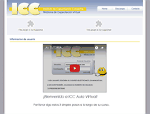 Tablet Screenshot of iccaulavirtual.com